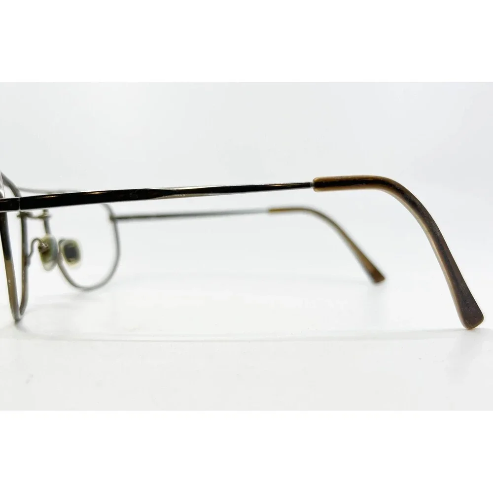 Hilco Eyeglass Frames Mens Gold Aviator Z87-2 Safety SG 601 145 52mm